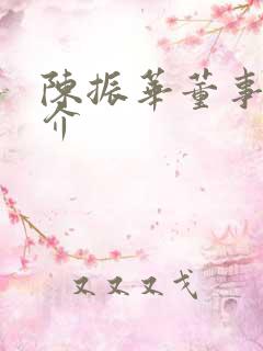 陈振华董事长简介