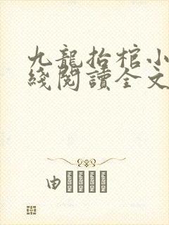 九龙抬棺小说在线阅读全文