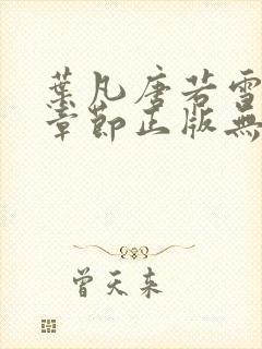 叶凡唐若雪最新章节正版无弹窗