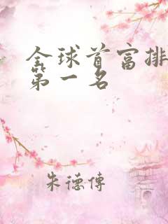 全球首富排行榜第一名