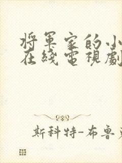 将军家的小娘子在线电视剧