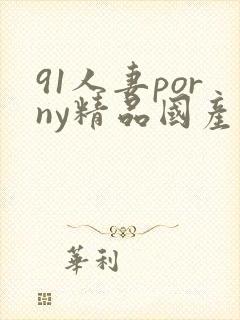 91人妻porny精品国产