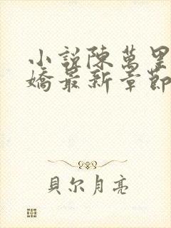 小说陈万里宋娇娇最新章节更新免费