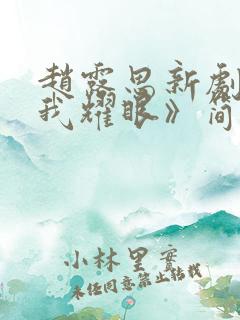 赵露思新剧《许我耀眼》简介