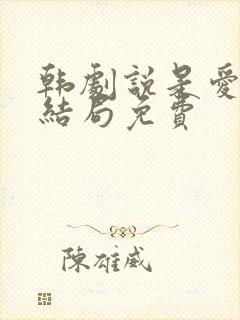 韩剧说是爱情大结局免费