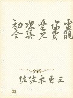 初次爱你电视剧全集免费观看完整版