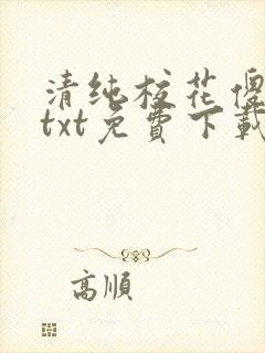 清纯校花傻白甜txt免费下载