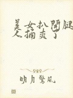 美女扒开腿让男人捅爽了