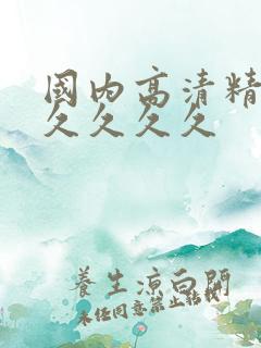 国内高清精品久久久久久