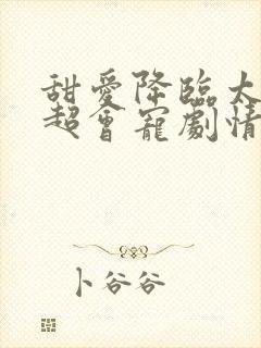 甜爱降临太子爷超会宠剧情