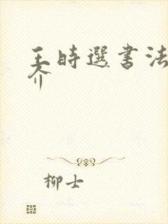 王时选书法家简介