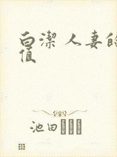 白洁 人妻的价值