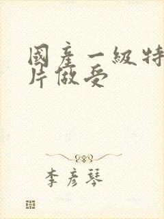 国产一级特黄大片做受