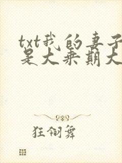 txt我的妻子是大乘期大佬下载