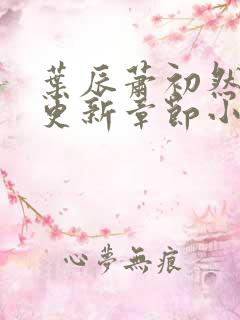 叶辰萧初然最新更新章节小说