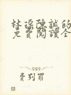 林瑶陈诚的小说免费阅读全文