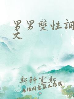 男男双性调教黄文