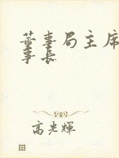 董事局主席和董事长