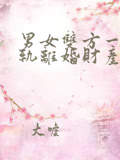 男女双方一方出轨离婚财产分割