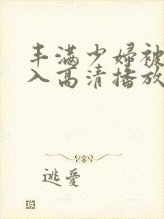 丰满少妇被猛进入高清播放