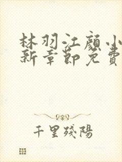 林羽江颜小说最新章节免费