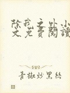 除我之外小说全文免费阅读无弹窗