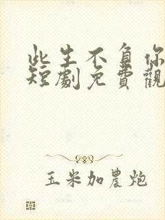 此生不负你深情短剧免费观看