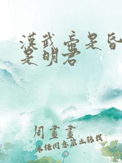 汉武帝是昏君还是明君