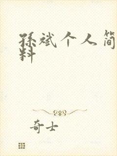 孙斌个人简介资料