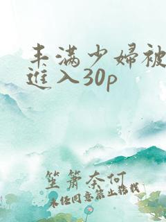 丰满少妇被猛烈进入30p