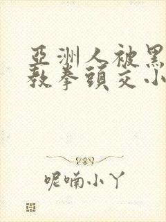 亚洲人被黑人调教拳头交小说