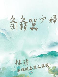 久久av少妇亚洲精品