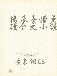 杨辰秦惜免费阅读全文小说