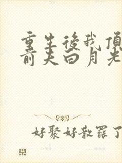 重生后我顶替了前夫白月光,