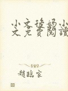 小文后妈小说全文免费阅读最新章节