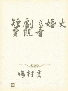 短剧《婚火》免费观看