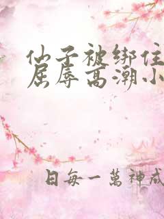 仙子被绑住四肢屈辱高潮小说