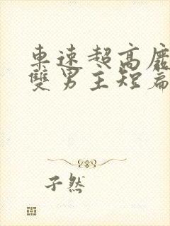 车速超高废文的双男主短篇小说