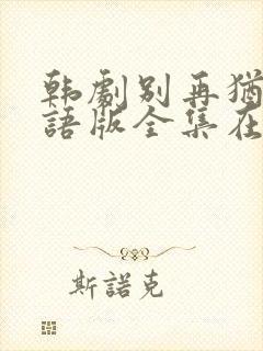 韩剧别再犹豫国语版全集在线观看