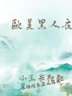 欧美黑人夜夜操