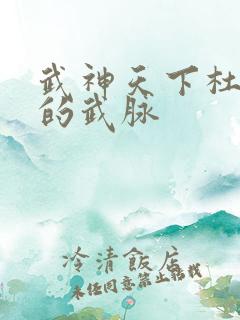 武神天下杜少甫的武脉