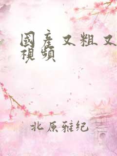 国产又粗又爽的视频