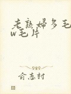 老熟妇多毛bbw毛片