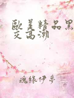 欧美精品黑人猛交高潮