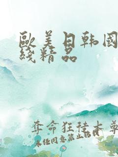 欧美日韩国产在线精品