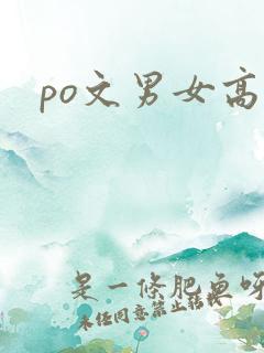 po文男女高h