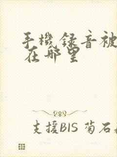 手机录音被删了 在哪里