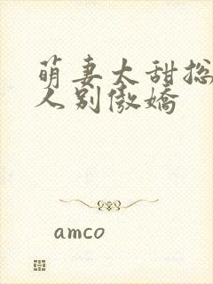 萌妻太甜总裁大人别傲娇