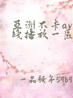 亚洲不卡av在线播放一区