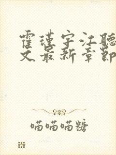 霍瑾宇江听雨全文最新章节免费阅读